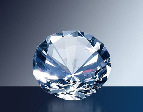 OCPRC652 - Medium Diamond Paperweight