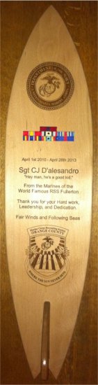 Surf Board Plaque